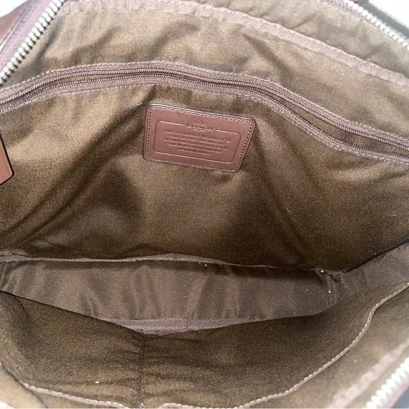 Coach Slim Bicolor Leather Briefcase - Picture 4 of 13